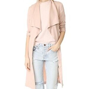 EUC Cupcakes and Cashmere Abria Drape Front Coat Light Pink
